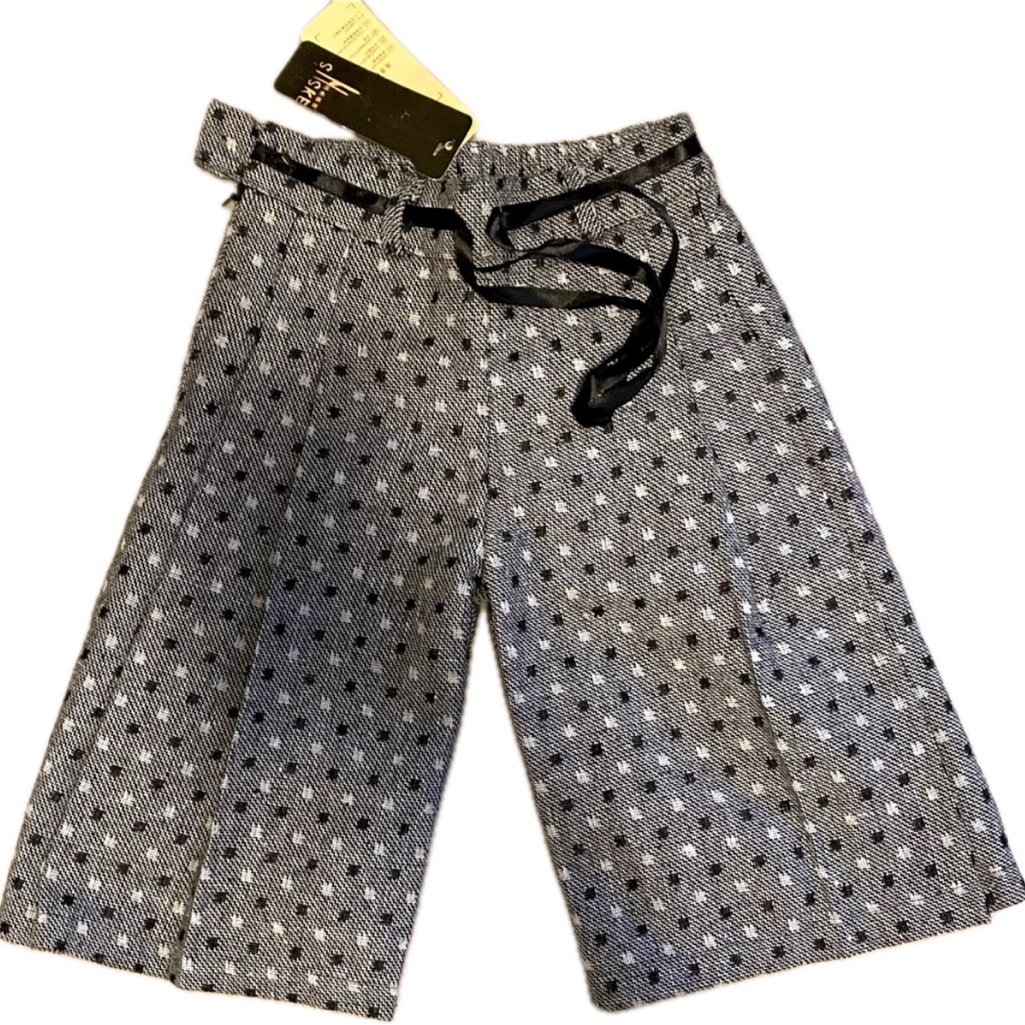 Black & White Plaid Culottes Nwt